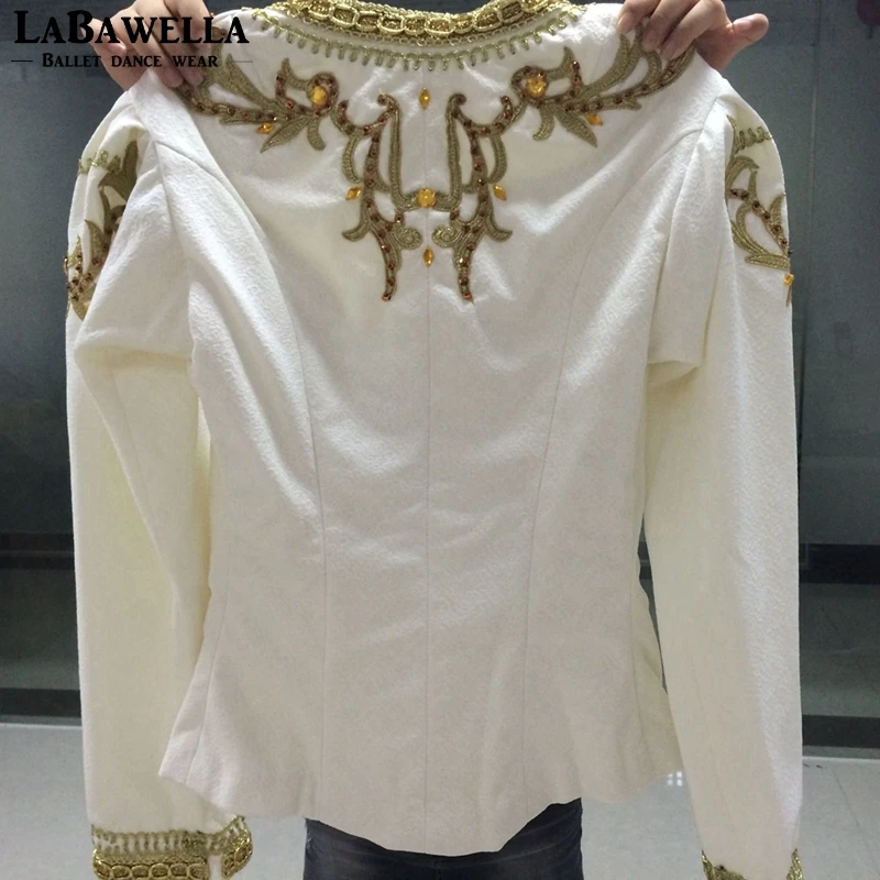 Мужской профессиональный костюм для балерины из белого золота танцевальная