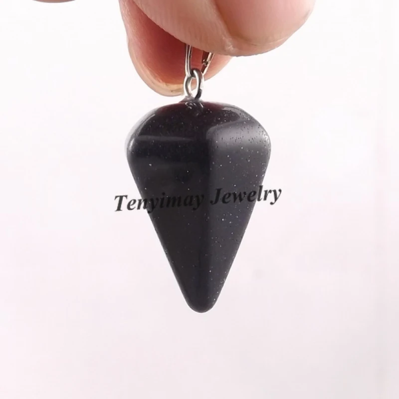 Подвеска в форме пирамиды из полудрагоценных камней для ожерелья подвеска