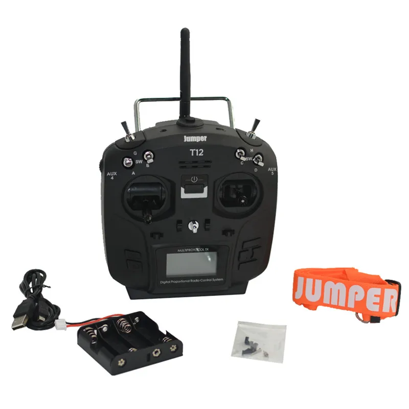 Джемпер T12 Plus Multi-протокол радиопередатчик w/JP4-in-1 RF модуль зал Сенсор Gimbal черный |