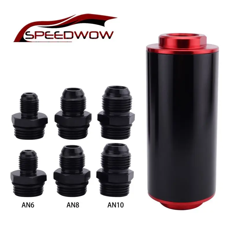 Алюминиевый Топливный фильтрующий элемент SPEEDWOW 100 micron с адаптером AN6/AN8/AN10 |