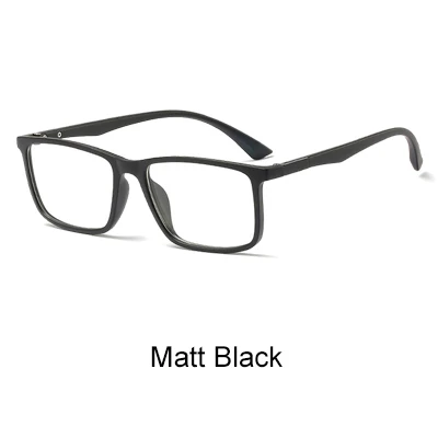 Matt Black Ralferty, оптические очки, оправа, Мужские квадратные дизайнерские очки TR90, ультралегкие очки по рецепту, очки для близорукости, oculos de grau F8005 - Цвет оправы: Matt Black