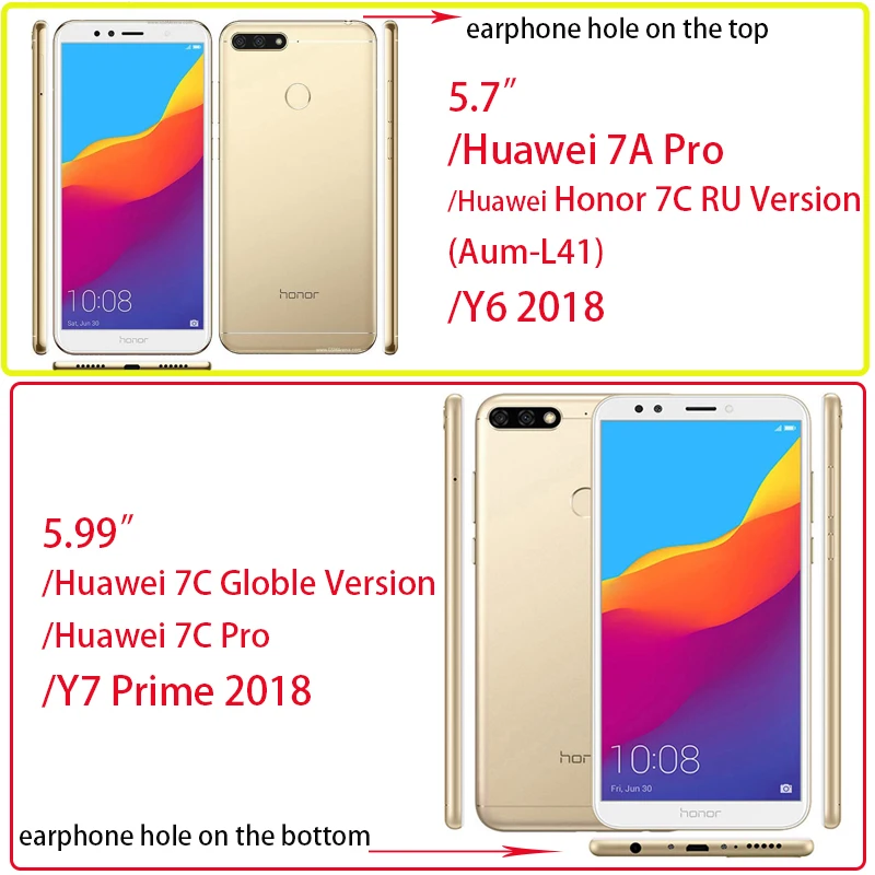 Flowing Liquid Red Wine Glass Cup Capa Case for Huawei Honor 7C 5.99&quot/7C 5.7&quot 7A Pro RU Version/6C 6C Fundas Cover |