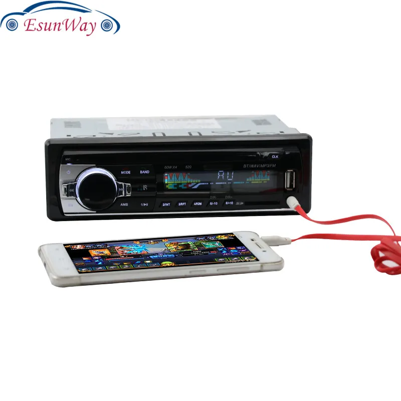 Авторадио автомобильное радио 12 в Bluetooth V2.0 стерео тире 1 Din FM Aux вход приемник SD USB MP3