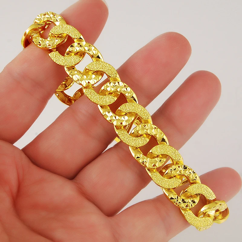 Браслет цепочка из 24 каратного золота с круглыми звеньями|bracelets for|chain braceletlink chain