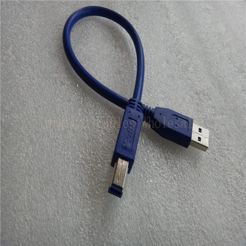 DHL 100 шт 30 см 1 фут Высокое качество USB 3 0 A Male AM к B Type BM Удлинительный принтер провод
