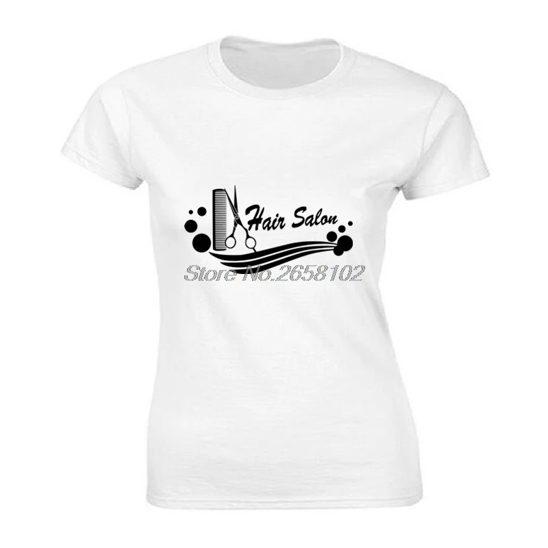 Новинка Парикмахерская ножницы футболка с принтом модная женская хлопковая