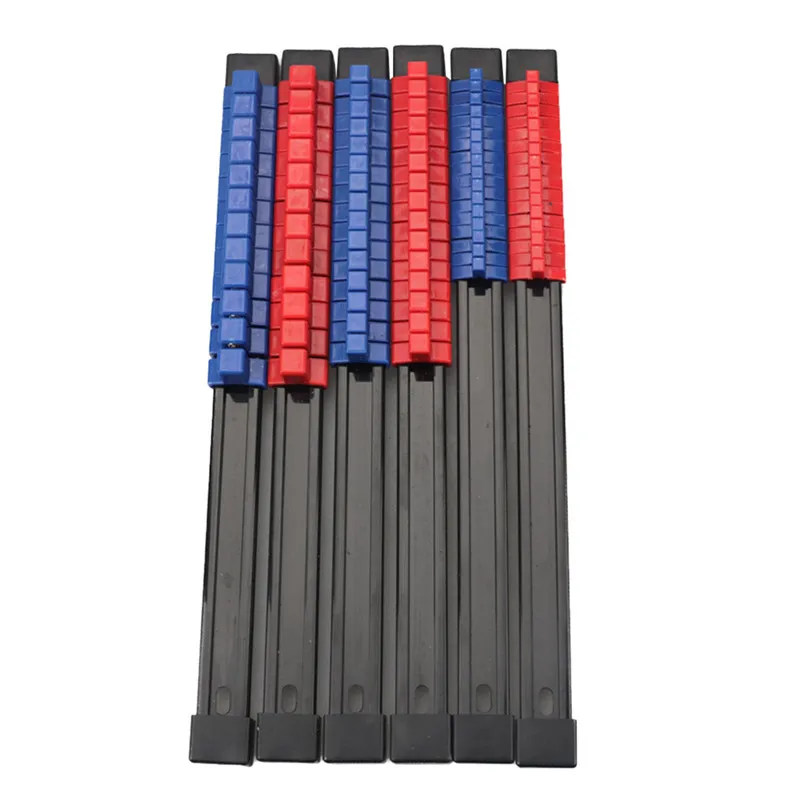 6 шт. Пластиковые Двухсторонние гнезда рельсовые стеллажи держатель кронштейн