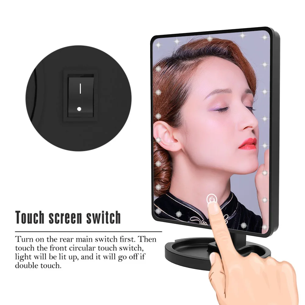 Светодиодный Профессиональный зеркала с подсветкой для макияжа светодиодный