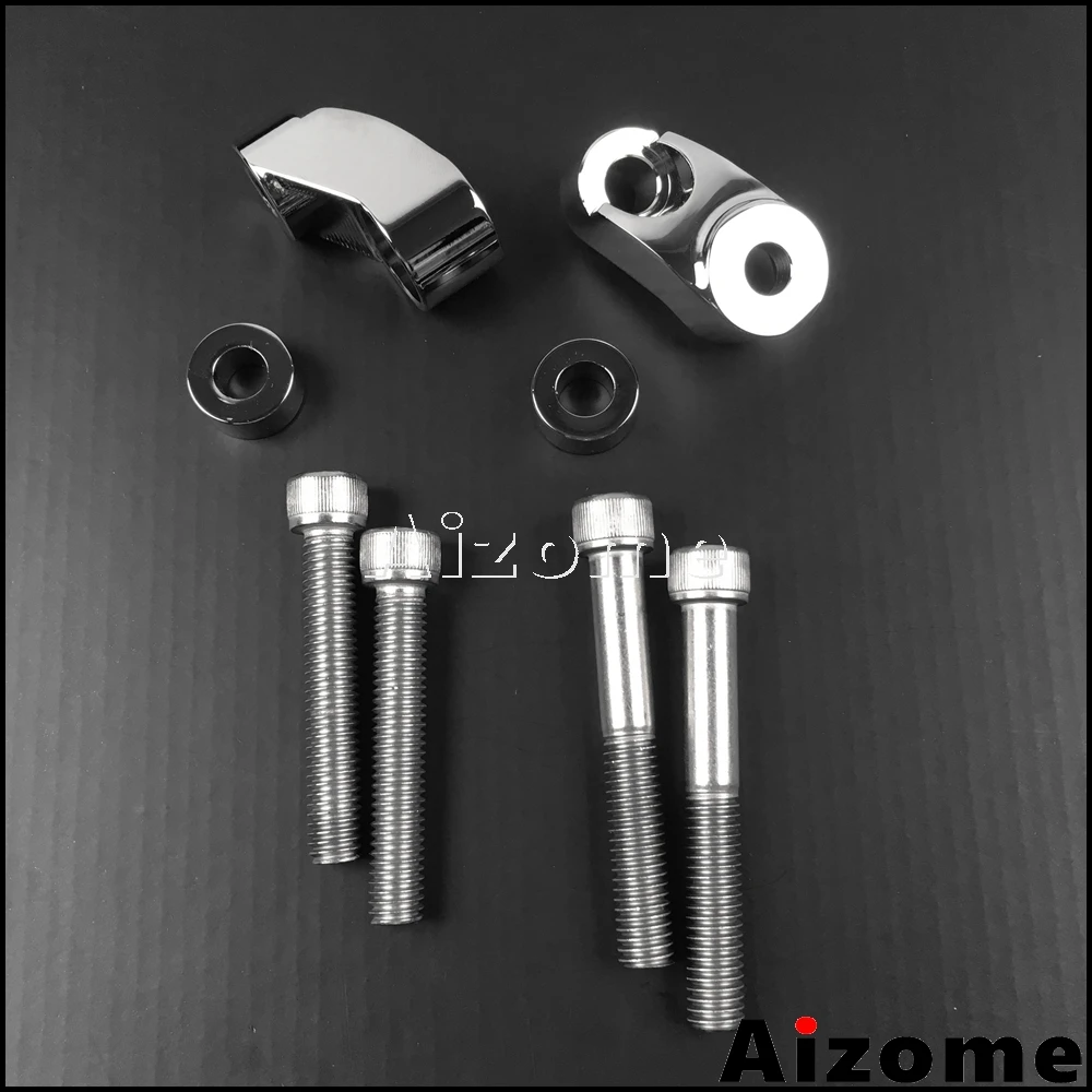 Motorcycle Chrome Front Turn Signal Relocation Kit For Harley Low Rider FXR 1987-2000 Dyna FXD 1991-2005 Sportster XL 1987-2007 |