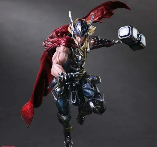 Play Arts Kai PA фигурка Тора супергероя Hammer 27 см ПВХ кукла игрушки детский подарок |