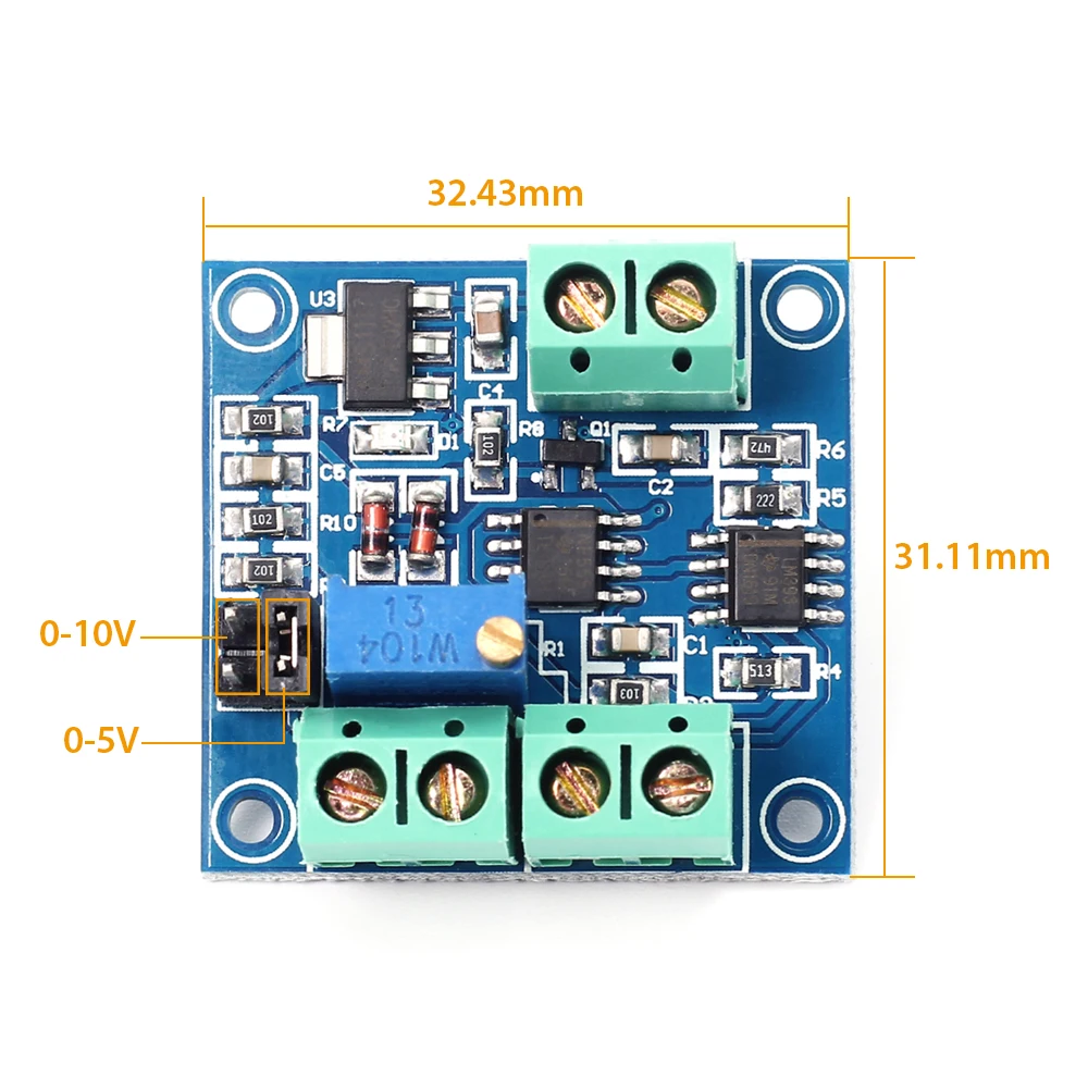 0-5V/0-10V Voltage To 0-100% PWM Converter Board Duty Cycle Adjustable Conversion Module Applied to Motor Control | Электронные
