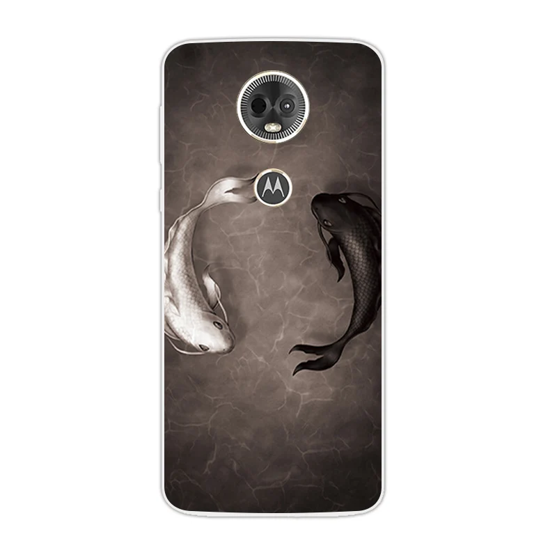 6.0inch for Motorola E5 Plus E5Plus E 5 Ultrathin Lion Back Cover Soft Silicone TPU Shell MOTO Phone Capa |