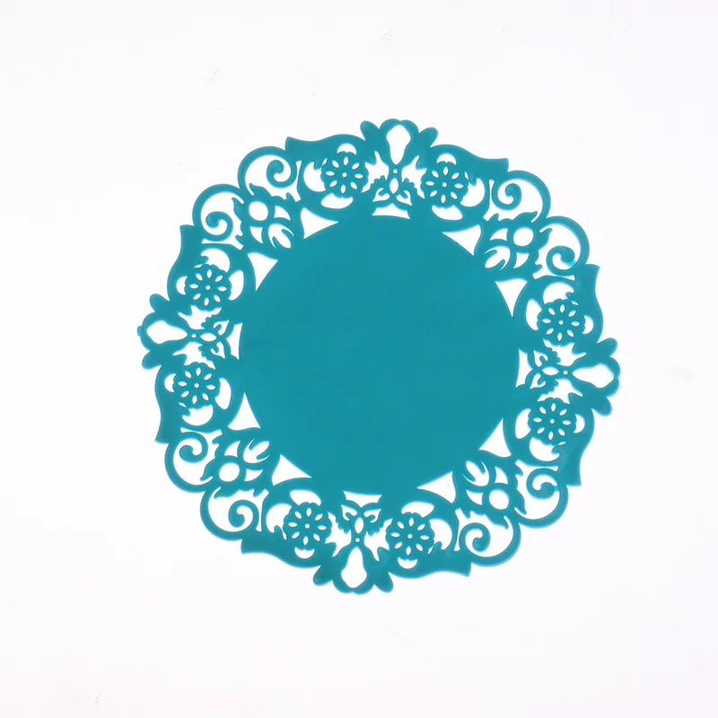 Кружевные цветочные пустотелые силиконовые горки коврики для чашек на