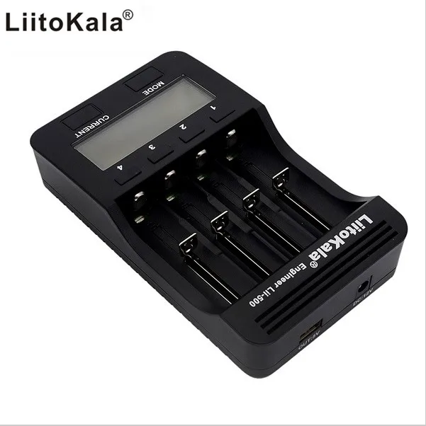 Зарядное устройство LiitoKala ЖК-дисплей 3 7 В/1 2 В AA/AAA 18650/26650/16340/14500/10440/18500/с экраном lii500