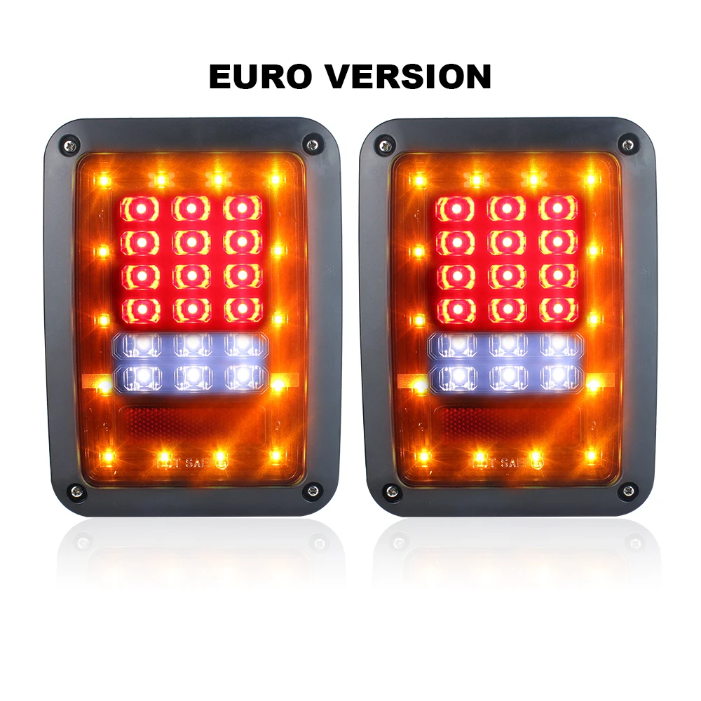 Светодиодные задние фары автомобиля в сборе с ходовым тормозом сигналом