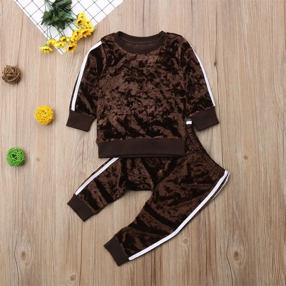 Новинка 2018 стильная детская одежда Tollder для девочек топы футболка брюки леггинсы