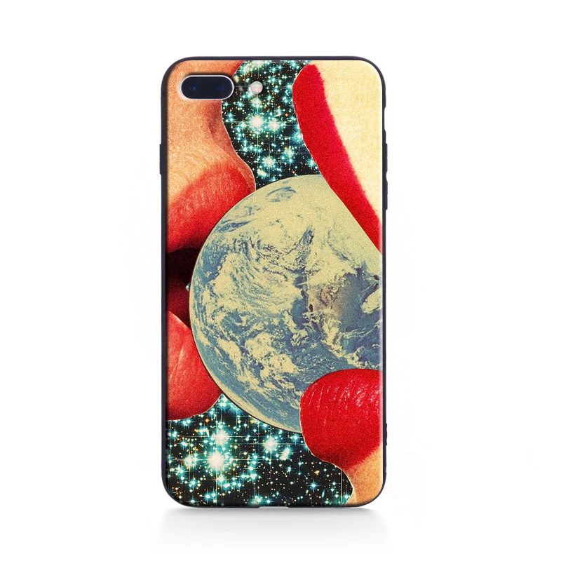 Для iphone 7 Чехол Trippy Art эстетический Coque Мягкий силиконовый чехол для телефона для Apple iphone 5 5S SE 6 6S Plus 7 8Plus X Чехол - Цвет: 6 soft case