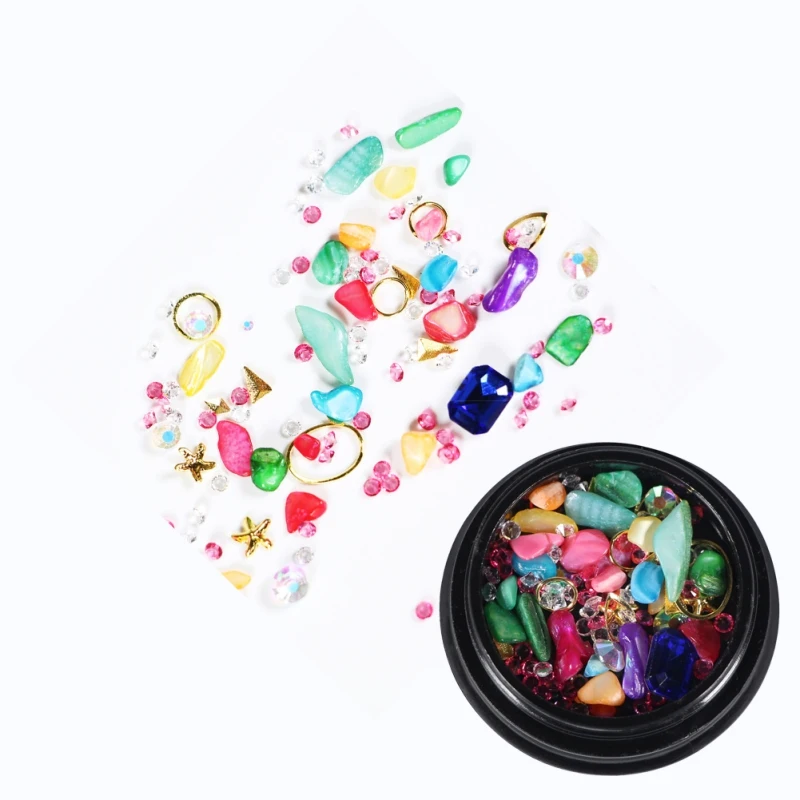 1 коробка стразы для маникюра и дизайна ногтей|Стразы украшения| |