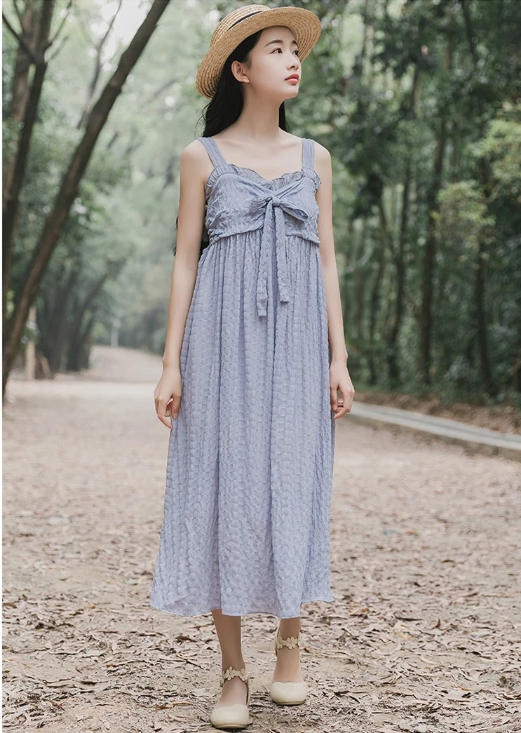 2018 Новый сезон: весна–лето женское платье Винтаж Повседневное мило Мори Девушка