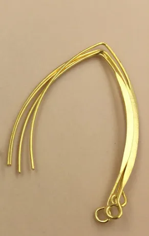 Brass 20 шт V-shape металлические серебряные ушные провода французский крючок Висячие серьги-капли аксессуары для принадлежности для поделок своими руками - Цвет: Brass