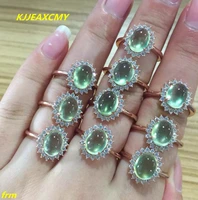 kjjeaxcmy fine jewelry 925 pure silver inlaid natural grape shedding ring wholesale