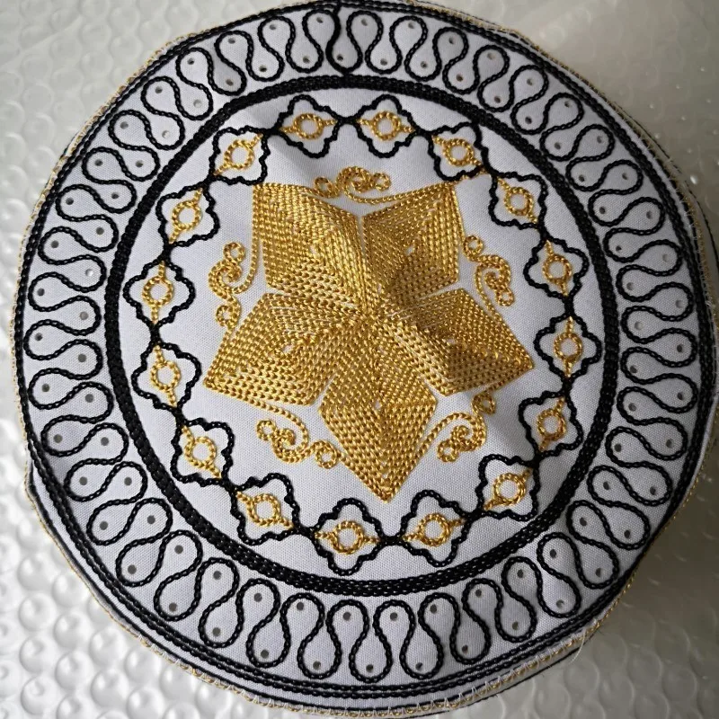 Мужские ислам молитвенные шапки высокого качества кепки с вышивкой ислам ic Kufi Topi Kippot Kippa мусульманские турецкие намазы египетские мужские шляпы