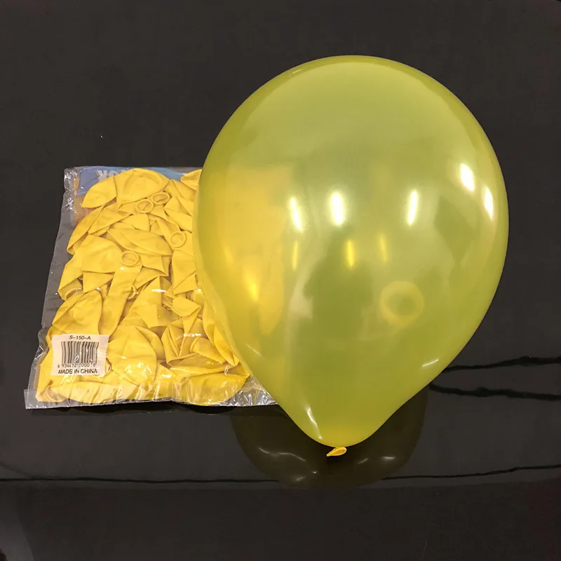 3 100Pcs birthday balloons 10inch 1.5g Latex Helium balloon Thickening Pearl party balloon Party Ball kid child toy wedding ballon - Цвет: 3