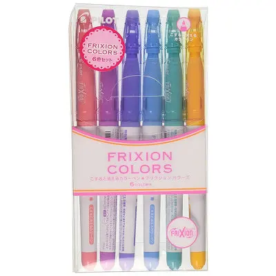 6 шт. 12 шт. Япония пилот стираемая вода цвет ручка FRIXION цвет S ручки Марка Ручка Kawaii Art Bullet журнал поставок - Цвет: 6 Colors Set B