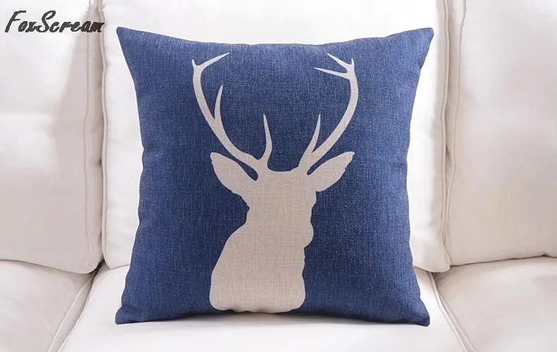 A 45x45cm Nordic декоративные подушки покрытия домашнего декора геометрический диванные подушки Синий Фламинго наволочки белье Чехлы для диван 45x45 - Цвет: A 45x45cm