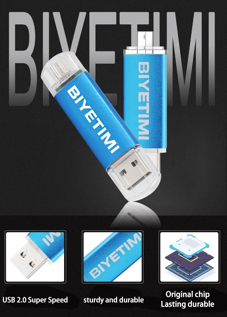 USB флеш-накопитель Biyetimi, высокоскоростная кожаная сумка, OTG 8 ГБ, 16 ГБ, 32 ГБ, флеш-накопитель, карта памяти USB, флешка для смартфона