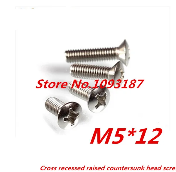50 шт. нержавеющей стали 304 M5 * 12 крест встраиваемые потайной головкой|screw hook|screw