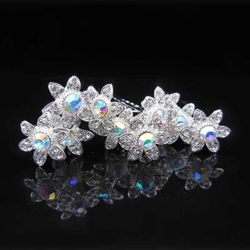 

12pcs/lot Free Shipping New Fashion Flower Hair Clips Wedding Party Bride Flower Hair fascinator Woman Girls Hair Accessories
