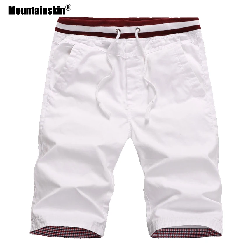 

Mountainskin 4XL Men's Summer Shorts Men Beach Shorts Cotton Casual Shorts Breathable homme Men Brand Clothing SA411