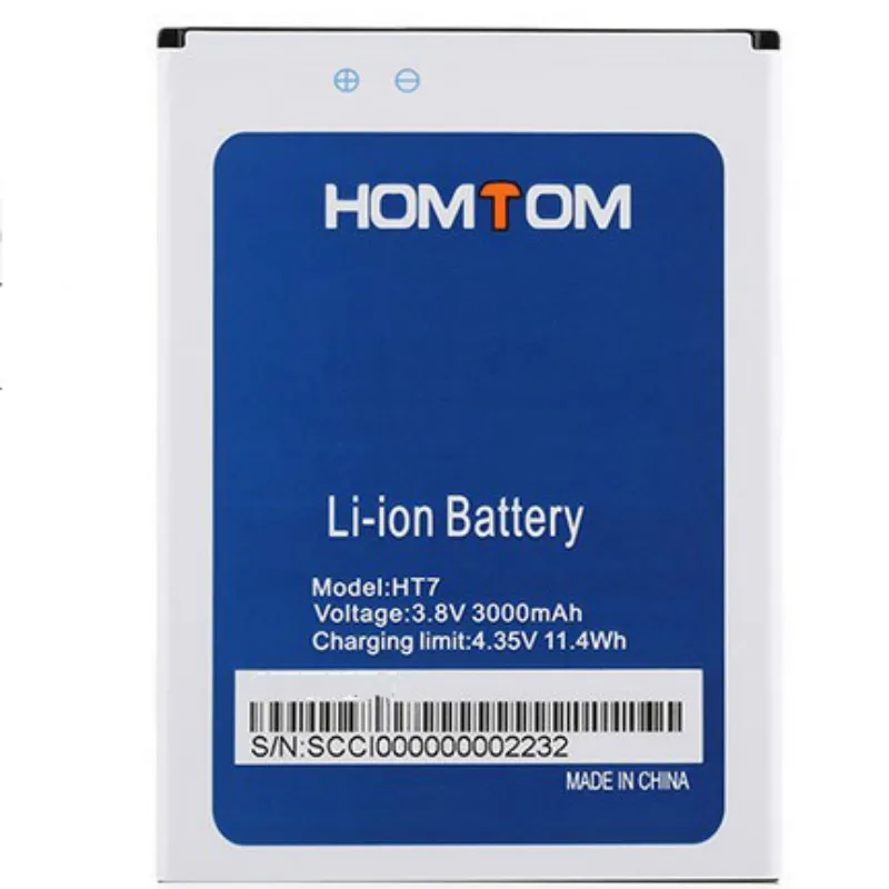 Аккумулятор на 3000 мА · ч для Φ HT7/HT7 Pro HOMTOM батареи + трек код|Аккумуляторы мобильных
