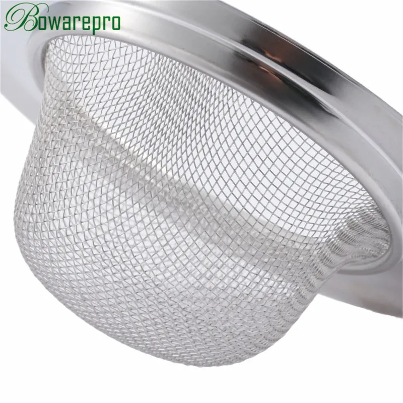 

2Pcs New Sink Drain Kitchen Waste Filter Catcher Stopper Shower Drain Hole Filter Metal Sink Strainer 11.3/9/7/6.4/5.3cm