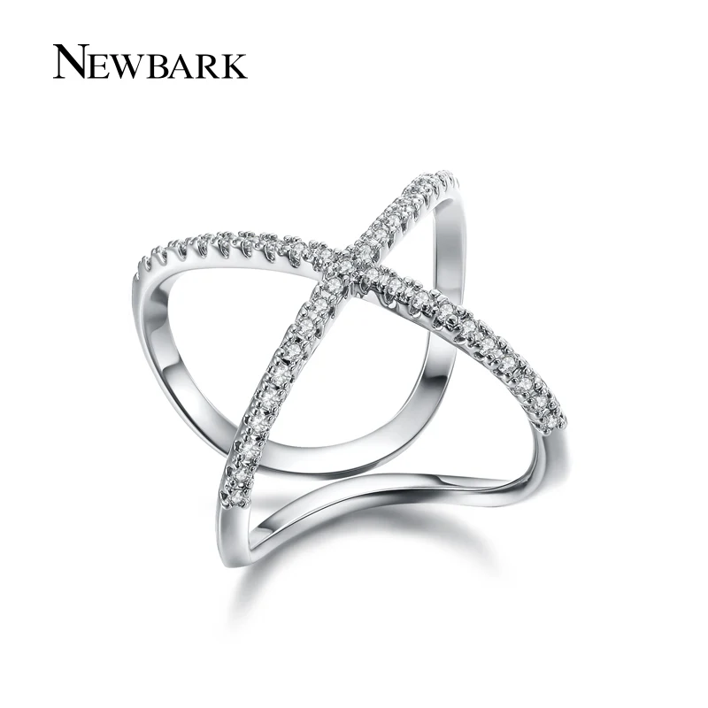 Newbark Лидер продаж! Письмо X Форма кольцо для Для женщин Регулируемый микро
