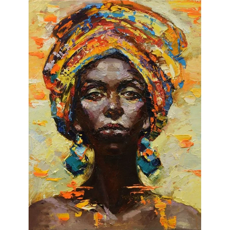 Африканка картина маслом