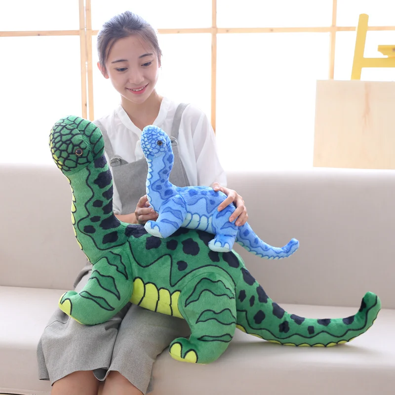 

90 Cm Soft Simulation Dinosaur Plush Toy For Children Cartoon Animals Jurassic Park Large Size Stuffed Toy