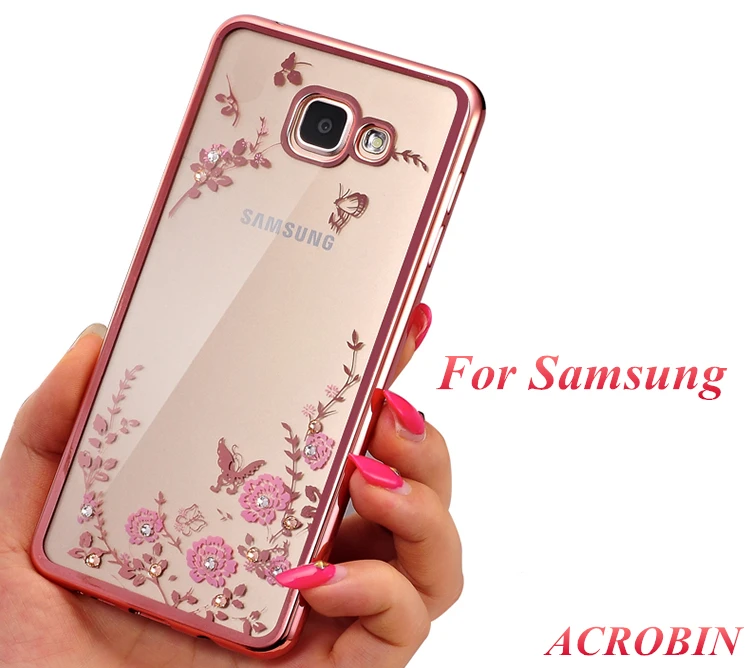 Роскошные Алмаз Цветы Secret Garden мягкие покрытие TPU чехол для samsung Galaxy J1 J2 J3 J5 J7