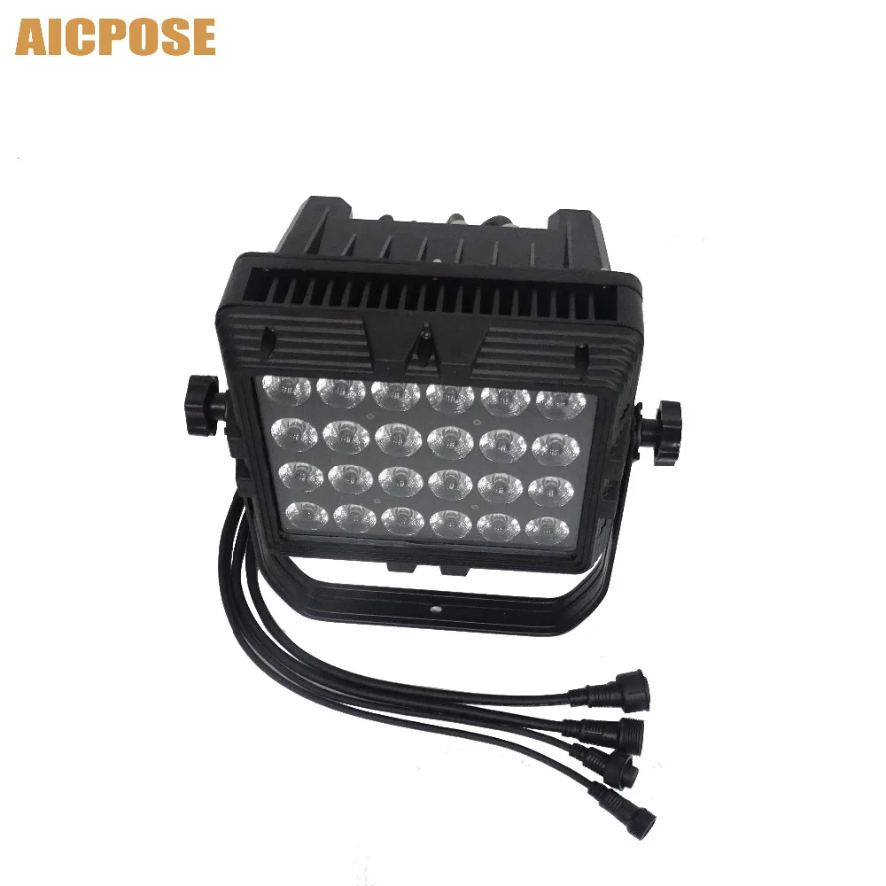 IP65 водонепроницаемая настенная шайба 24x18 Вт RGBWA UV 6in 1/RGBW 4in 1/RGBWA 5in1 светодиодная