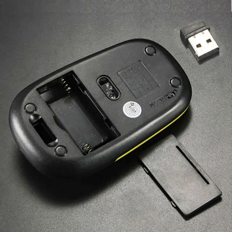 Vontar Профессиональный 2.4 г ультра тонкий USB оптическая беспроводная Мышь приемник