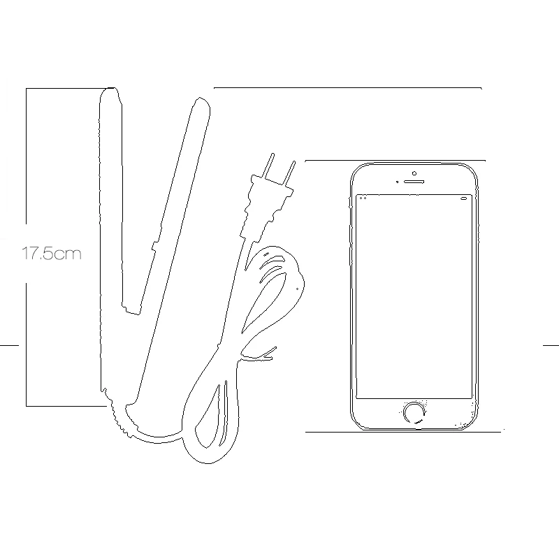 Быстрый нагрев мини-профессиональный электрический выпрямитель для волос Flat Iron