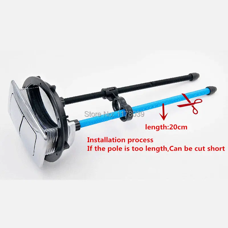 Двойной кнопочный Слив для унитаза ABS пластик покрытие керамики прямоугольные