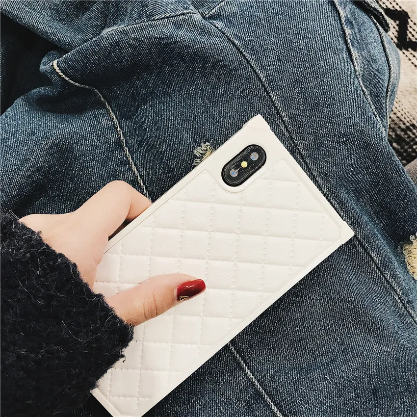 Lingge Шаблон овчины для iPhone X 6 6s 7 8 6plus 6s плюс 7 плюс 8 плюс акриловый сотовый Чехол для телефона/крышка(розовый/черный/белый