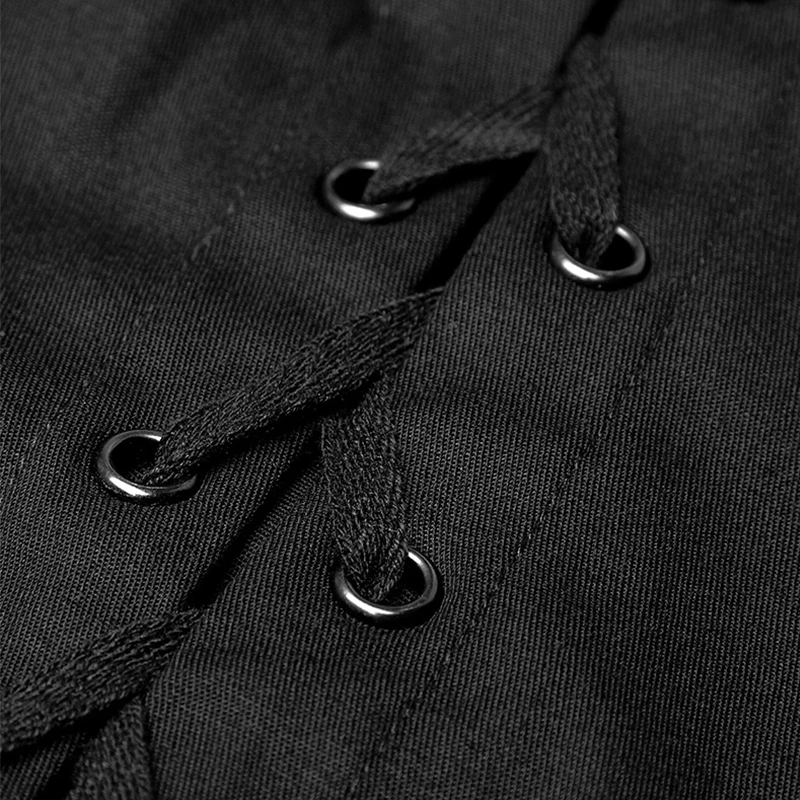 Женская рубашка в стиле панк-рейв Готическая винтажная блузка панк-рок с рукавом