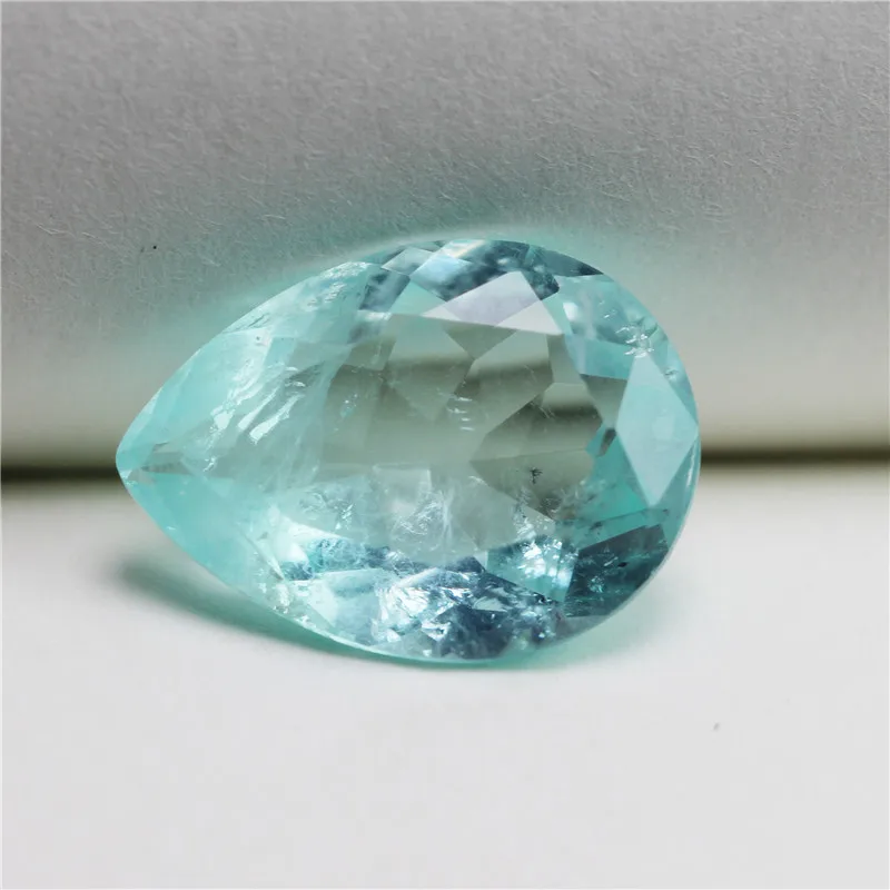 Персиковый синтетический Турмалин из Параиба с хлопковой ватой 5 А камни и