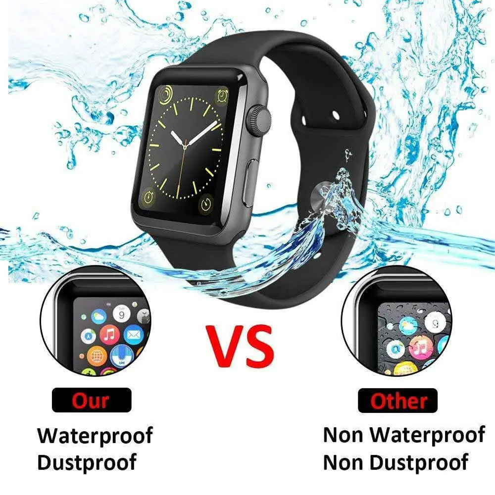 Закаленное 3d стекло для Apple Watch SE Series 6 5 4 3 2 пленка без пузырьков защиты экрана от
