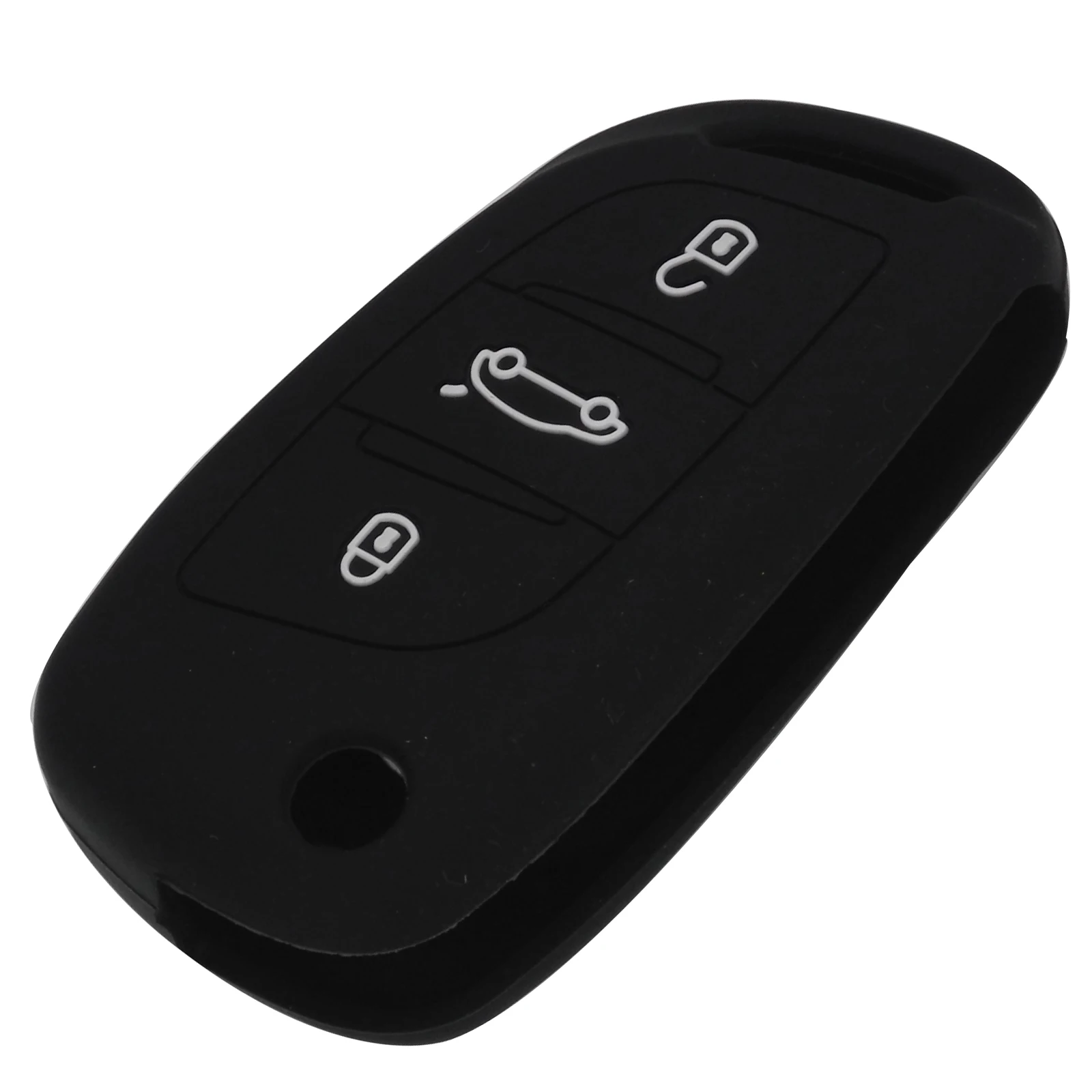 Jingyuqin 3 кнопочный силиконовый чехол для ключей от машины Fob Citroen C2 C3 C4 C5 C4L DS3 DS4 DS5 DS6