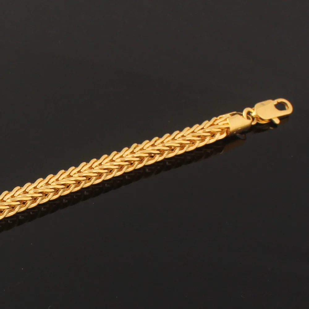 Браслет золотого цвета оптовая продажа новая мода рок стиль 21 см 0 5 толстая змея