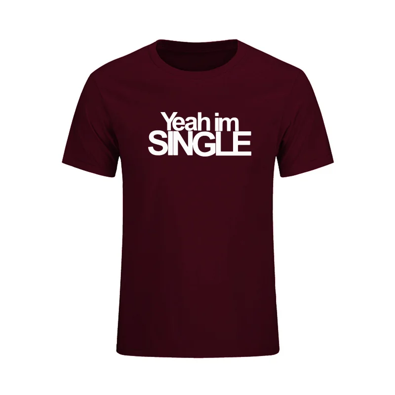 Футболка I Am Single Gift новинка забавная футболка Мужская брендовая одежда летняя